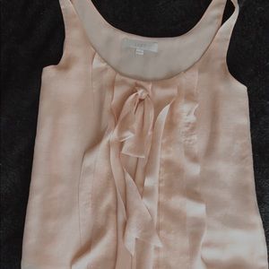 Loft: Blush, Flowy Tank Blouse